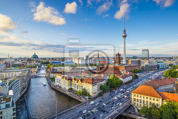 Фотообои с видом на Берлин с высоты артикул 10002312