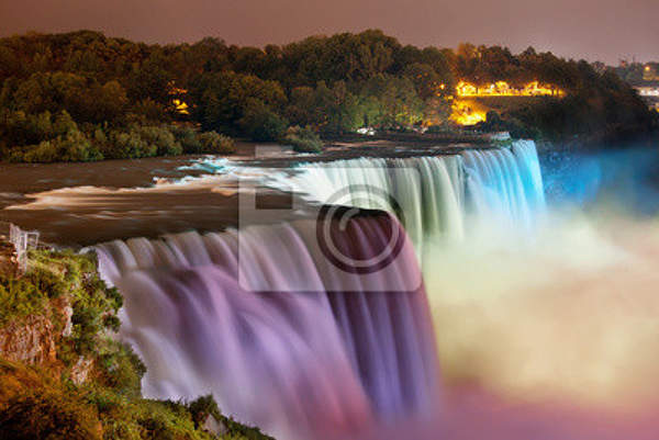 Фотообои - Ниагарский водопад с огнями артикул 10003292