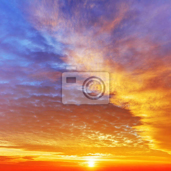 Фотообои - Закат солнца на небе артикул 10004132