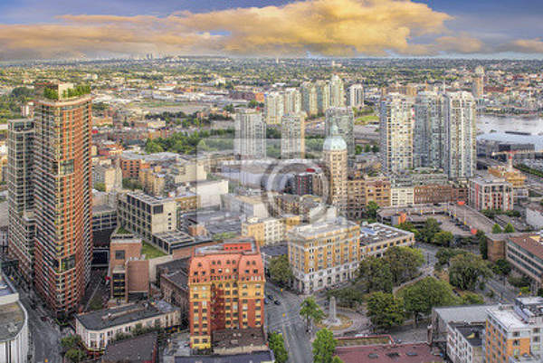 Фотообои - Вид с высоты на Ванкувер артикул 10004200