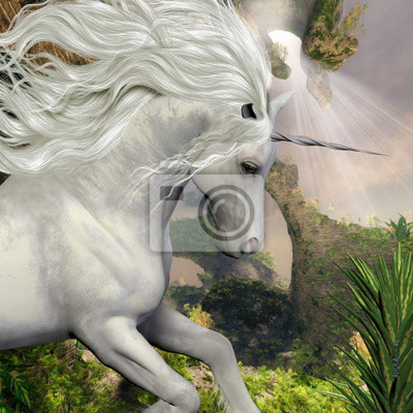 Фотообои - Единорог на красивом фоне артикул 10003662