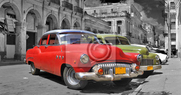 Фотообои - Цветные гаванские авто артикул 10003681