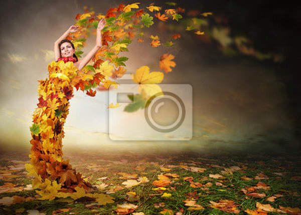 Фотообои - Осенний ангел артикул 10003595