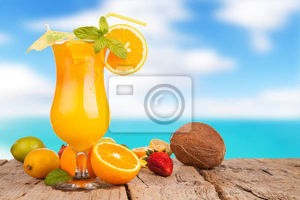 Фотообои - Апельсиновый сок артикул 10003597