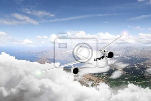 Фотообои - Самолет в воздухе артикул 10004835