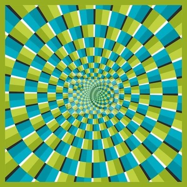 Арт-обои - Геометрическая иллюзия артикул 10004412