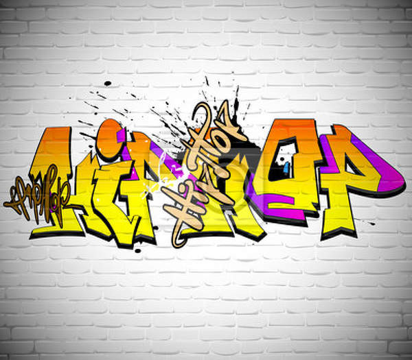 Арт-обои - Хип-хоп - Граффити артикул 10004697