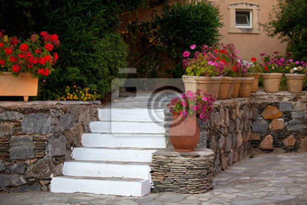 Фотообои - Лестница в саду артикул 10005147