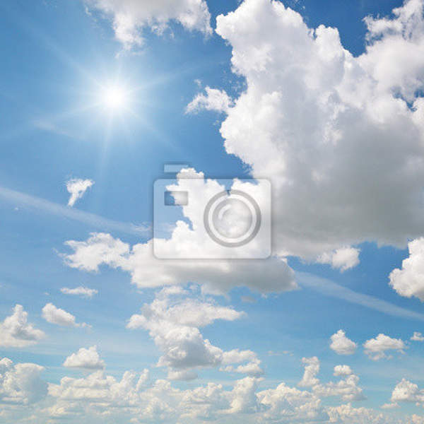 Фотообои - Солнце и облака артикул 10004330