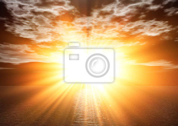 Фотообои - Закат солнца над морем артикул 10004336