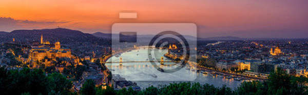 Фотообои - Панорама ночного города артикул 10006095