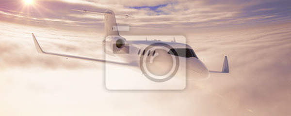 Фотообои на стену - Панорама с самолетом артикул 10005654