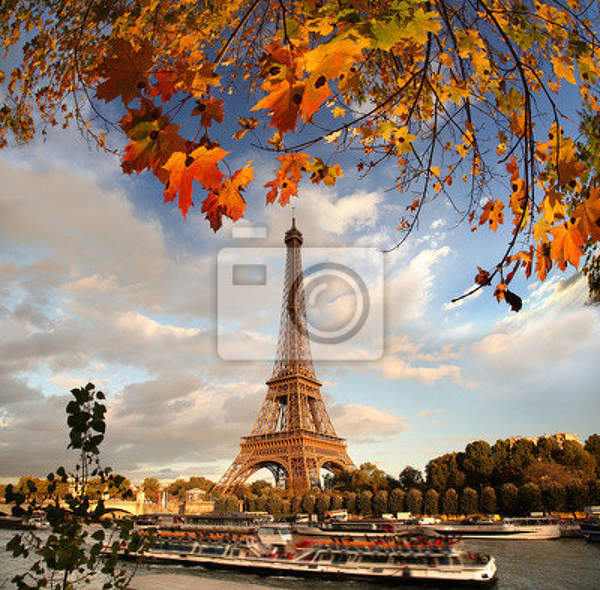 Фотообои - Осень в Париже артикул 10006042