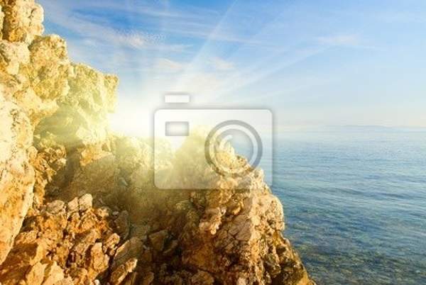 Фотообои - Скала и солнце артикул 10005794