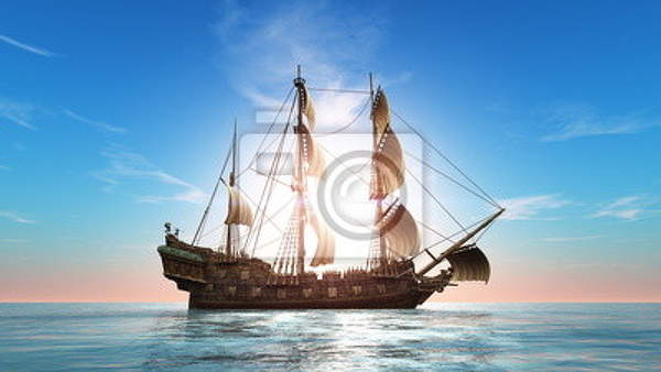 Фотообои - Старинный корабль артикул 10006059