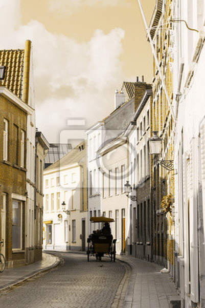 Фотообои - Средневековая улочка - Бельгия артикул 10005449