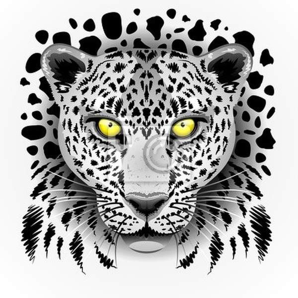 Арт-обои с рисунком леопарда артикул 10005705