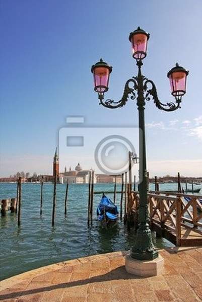 Фотообои - Уличный фонарь в Венеции артикул 10005982