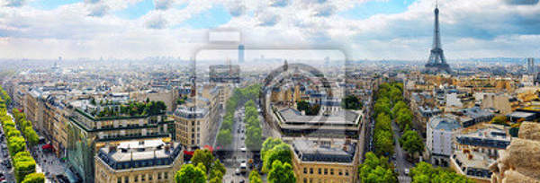 Фотообои - Панорама с Парижем артикул 10006145