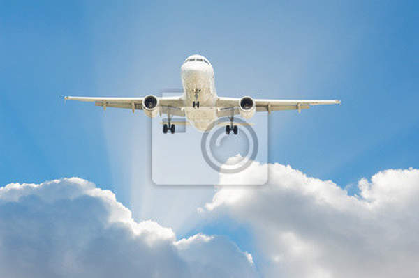 Фотообои - Самолет и облака артикул 10006247