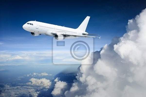 Фотообои с пассажирским самолетом артикул 10006178