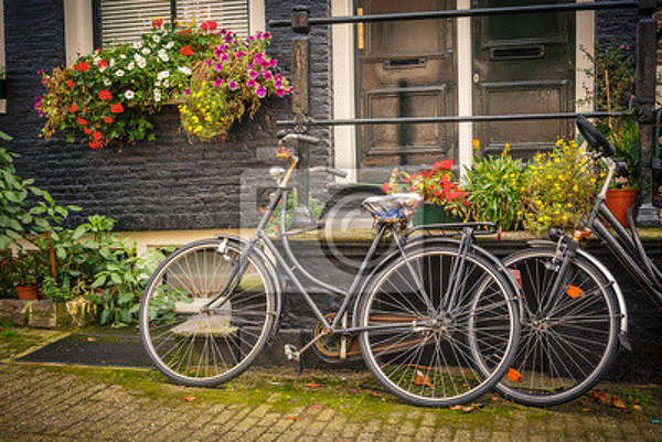 Фотообои - Велосипеды в Амстердаме артикул 10006285