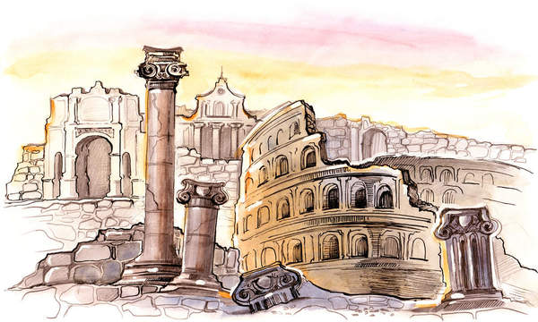 Арт-обои - Колизей в Италии артикул 10002814