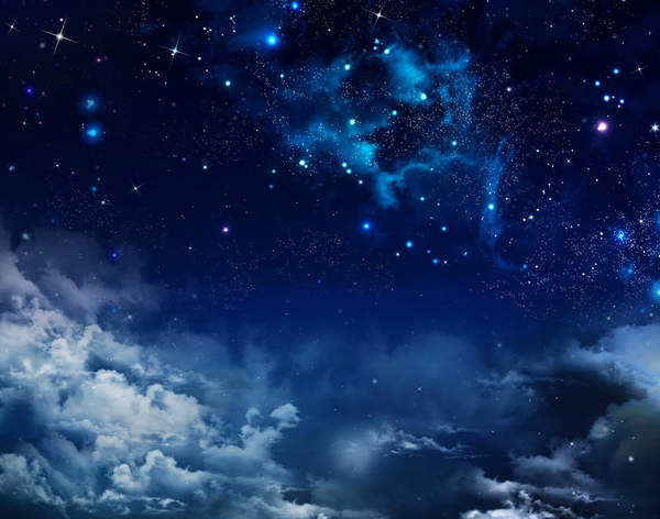 Фотообои - Красивое ночное небо со звездами артикул 10002655