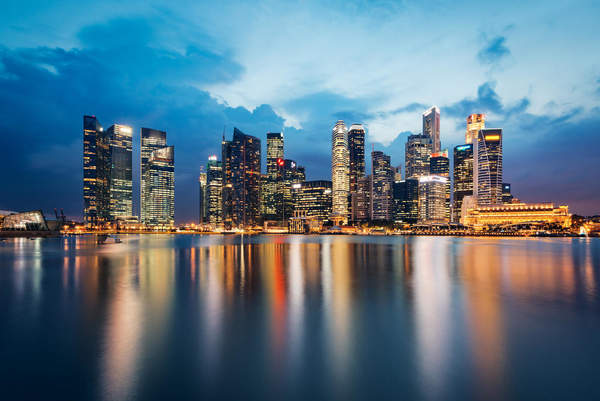 Фотообои - Сингапур (фото современного города) артикул 10002406