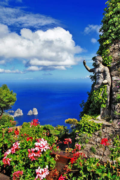 Фотообои с живописным видом на острове Капри артикул 10001486