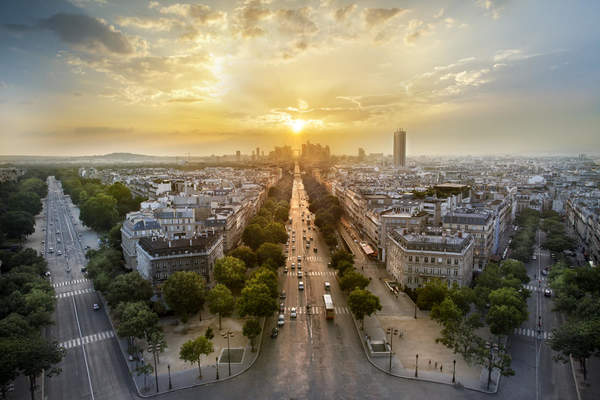Фотообои -Вид с высоты на Париж артикул 10004306