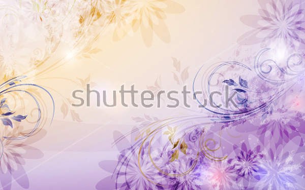 3Д Фотообои с фиолетовыми цветами артикул 10021523