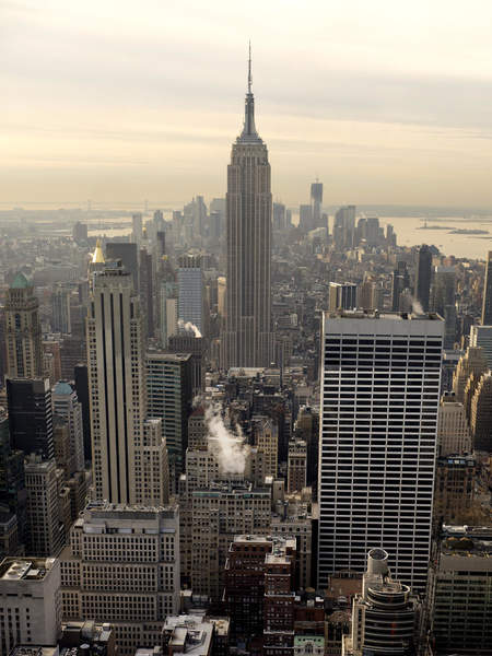 Фотообои на стену с небоскребами в Нью-Йорке артикул 10000118
