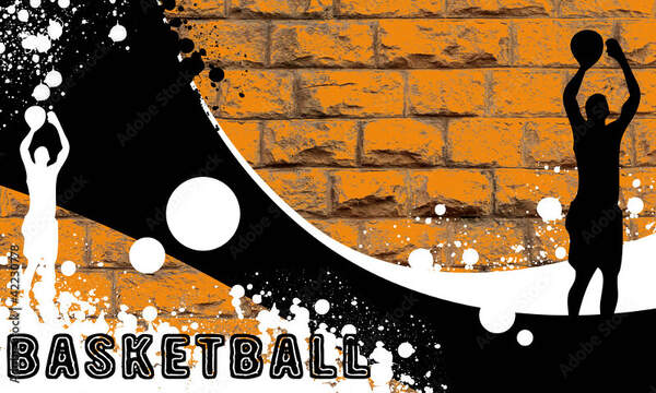 Обои в комнату баскетболиста артикул 10061241