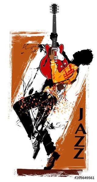 «Jazz» (рисунок, музыкальная тематика) артикул 10053097