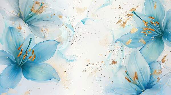 Артикул: 10061642. Обои с цветами в классическом ретро-винтажном стиле
