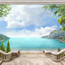 Фотообои с аркой в интерьере фото