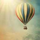 Фотообои в стиле ретро с воздушным шаром