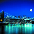 Фотообои — Ночь над бруклинским мостом