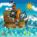 Детские фотообои - Пиратский корабль