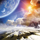 Фотообои с фантастическим пейзажем (космос)