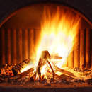 Фотообои - Огонь в камине