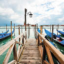 Фотообои с пирсом - Деревянный причал в Венеции