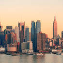 Фотообои с рассветом в Нью-Йорке