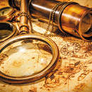 Фотообои с предметами путешественника