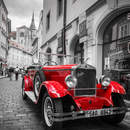 Фотообои - Красный ретро авто