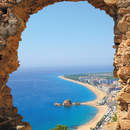 Фотообои с видом через арку (Коста Брава, Каталония, Испания)