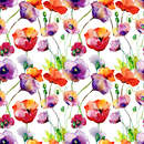 Арт обои - Акварельные маки