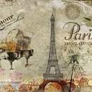 Винтажный рисунок "Париж-рояль" в дизайне интерьера