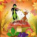 Фотообои - Кузнечик играет на скрипке